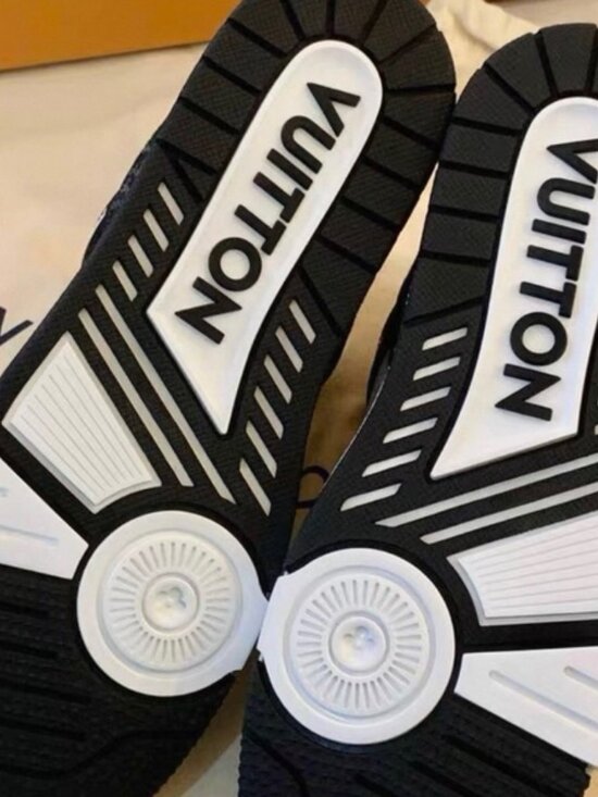 Louis Vuitton Black and White LV Trainer Sneakers main image 8